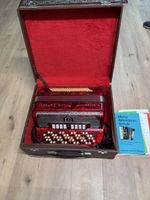 Fisarmonica K. Grossmann Paolo Soprani rossa con custodia