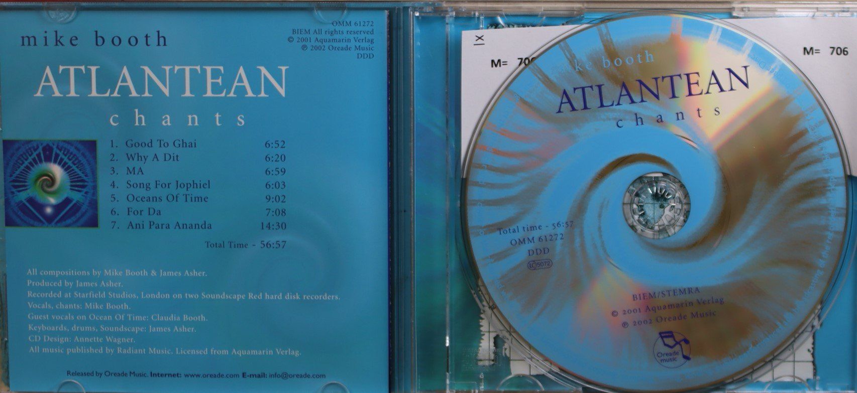 CD: Mike Booth – Atlantean Chants – Usato da Luzern venduto da CONTENTI 1