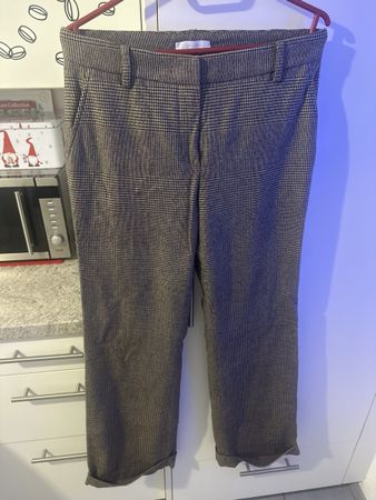 Elegante Winterhose Hahnentrittmuster Gr. 38