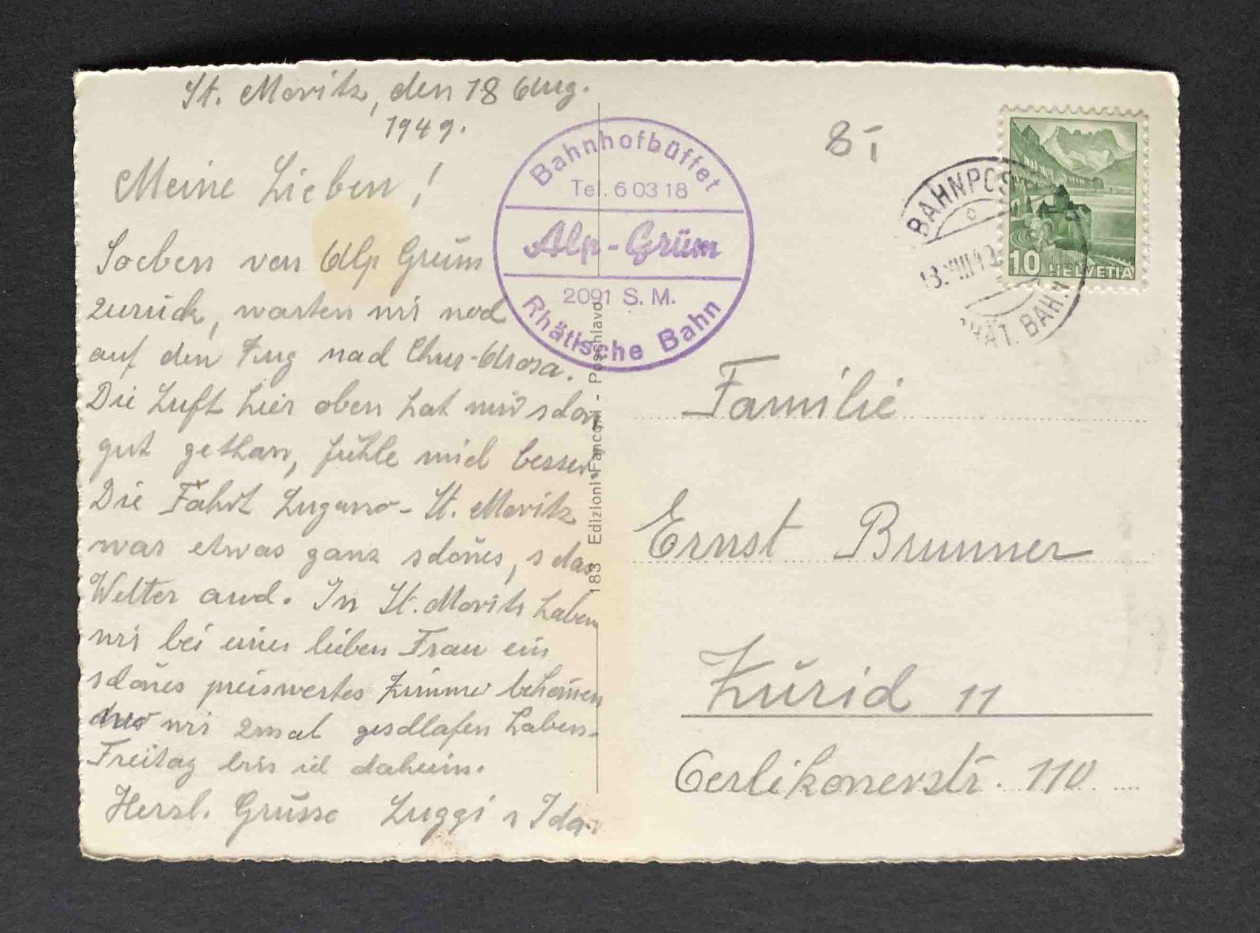 Cartes postales: AK Passo del Bernina e Lago Bianco – D'occasion à Goldau par artelier1 1