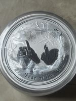 Silbermünze Australien 2oz Jahr des Hasen 2011 neu