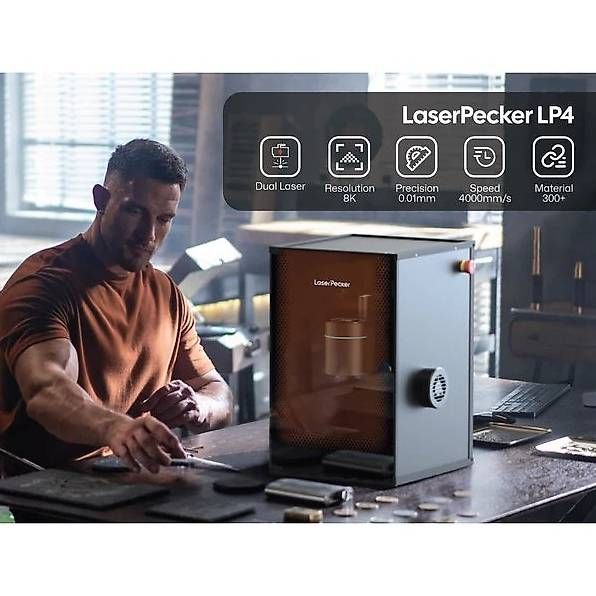 Tutte le macchine: LaserPecker 4 Lasergravurmaschine Schneidemaschine – Nuovo e nell'imballaggio originale da Malans GR venduto da BUYBEST-Schweiz 1