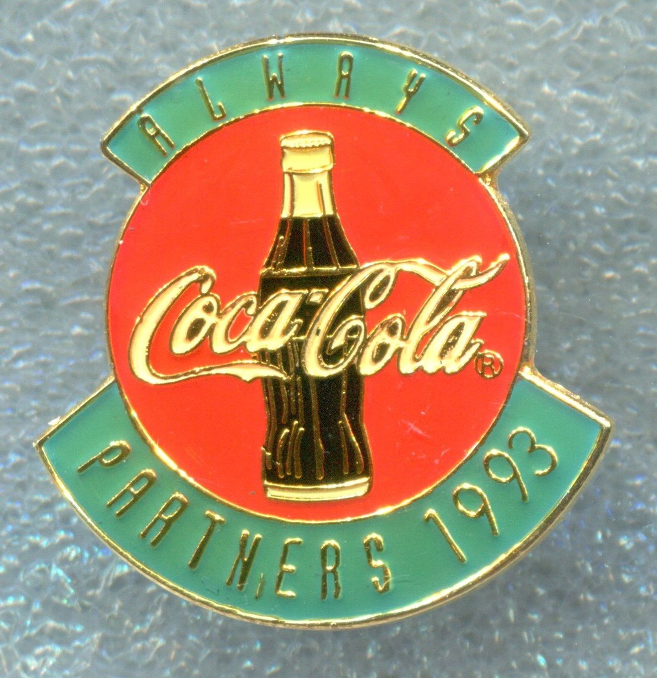Coca-Cola Plaketten & Abzeichen: Coca Cola  ALWAYS  PARTNER 1993 – Gebraucht aus Winterthur von Sammleroase