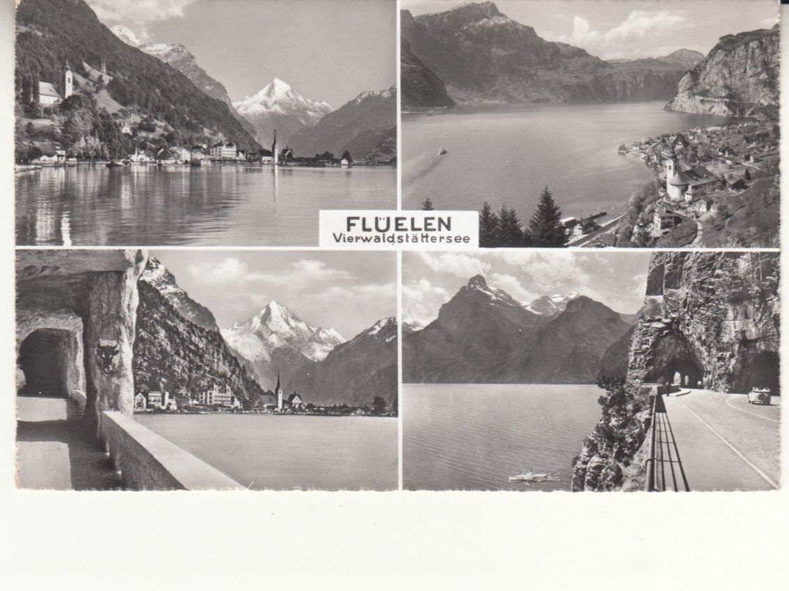 Ansichtskarten: Flüelen ca. 1950 – Gebraucht aus Bürglen TG von StampGraf