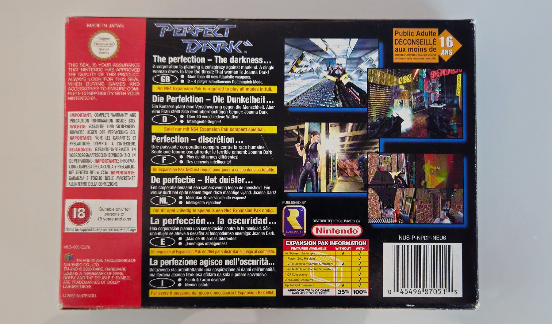 Nintendo Spiele: Perfect Dark - Nintendo 64 - N64 – Gebraucht aus Autigny von  2