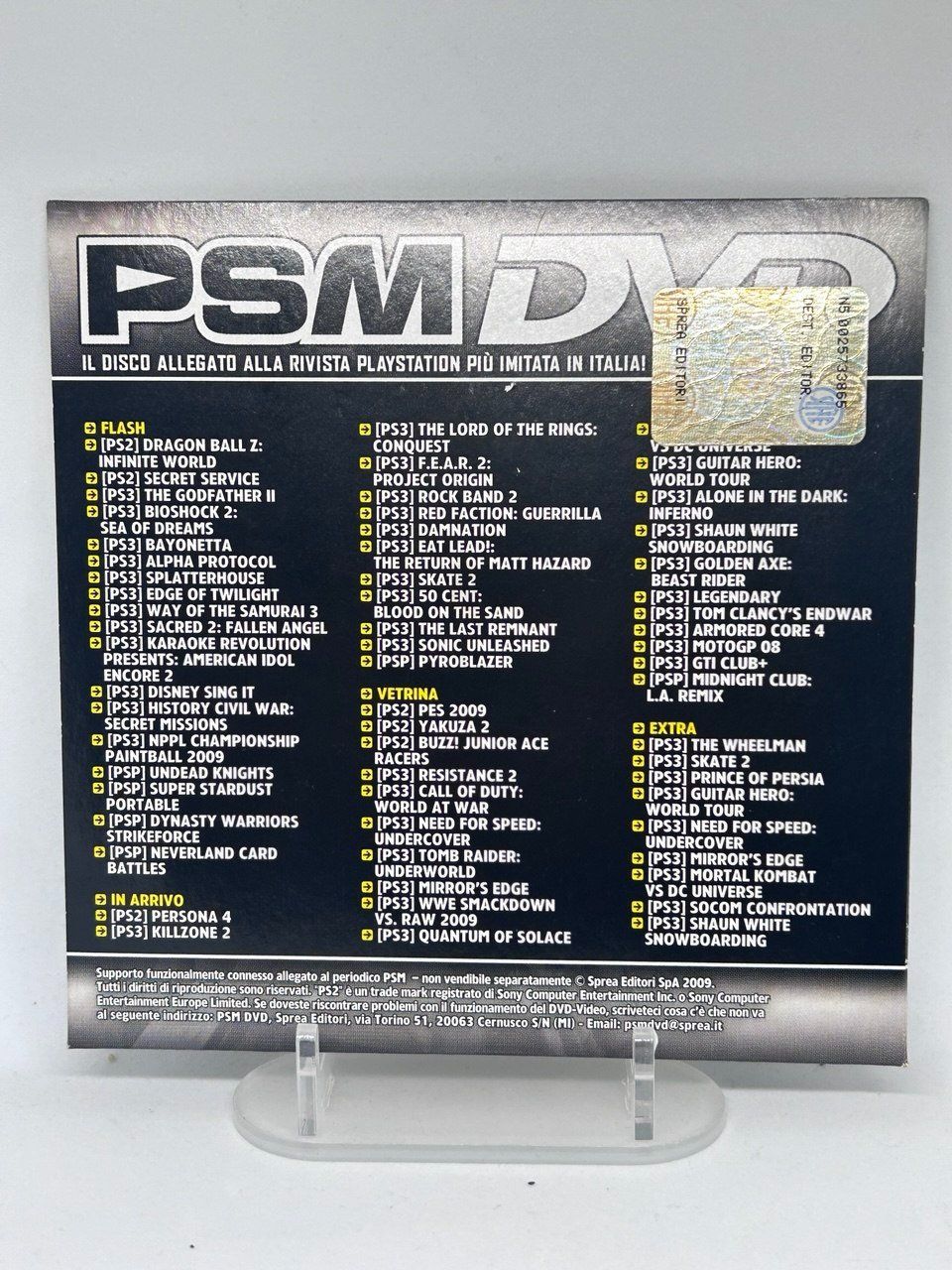Tutti i DVDs: DVD PSM Killzone 2 2009 – Usato da Giubiasco venduto da LorisVale 1
