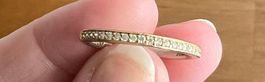 Ti Sento - Bague argent fin doré 925 + Zircon - Taille : 54