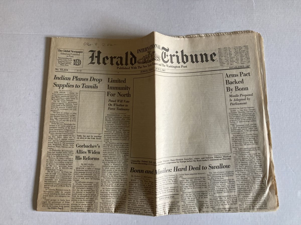 Riviste & Magazine: Herald Tribune June 5, 1987 – Nuovo (secondo la descrizione) da Basel venduto da Imack
