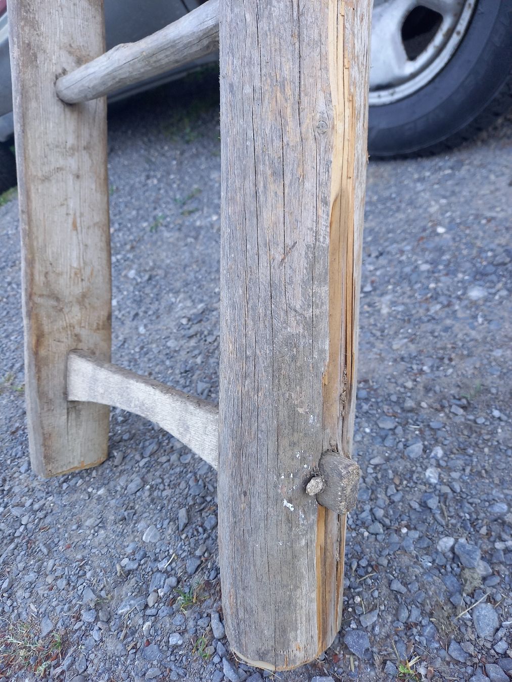 Scale: Antike starke Holzleiter gebraucht – Usato da Galgenen venduto da Allerlei8854 3