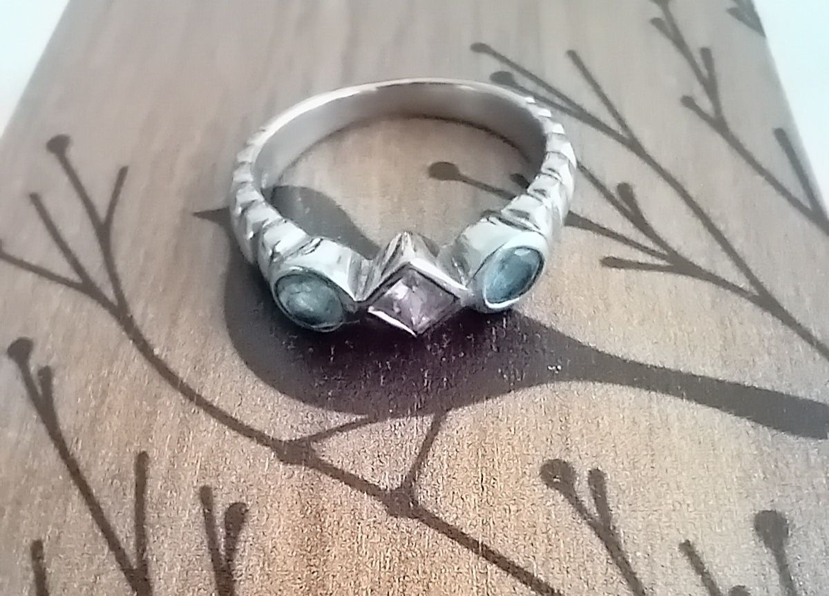 Bagues: alter 925er Silber Ring mit Steinen – D'occasion à Burgdorf par carodesign1