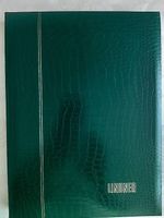 Briefmarken-Einsteckbuch LINDNER, in Kartonhülle, glasklar