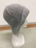 Warme, graue Mütze - perfekt für den Winter! Unikat