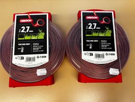 2 x Mähfaden Oregon Techni 280° 2,7 mm, 70 m, NEU