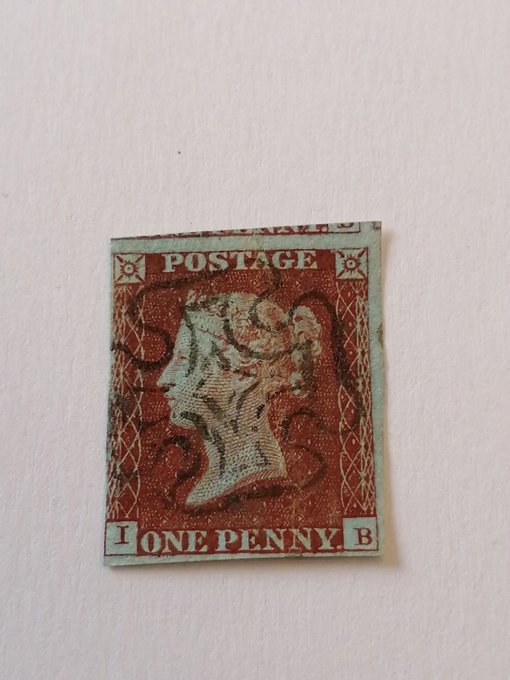Alle Briefmarken: One Penny Red 1841 – Gebraucht aus Happerswil von tschergi