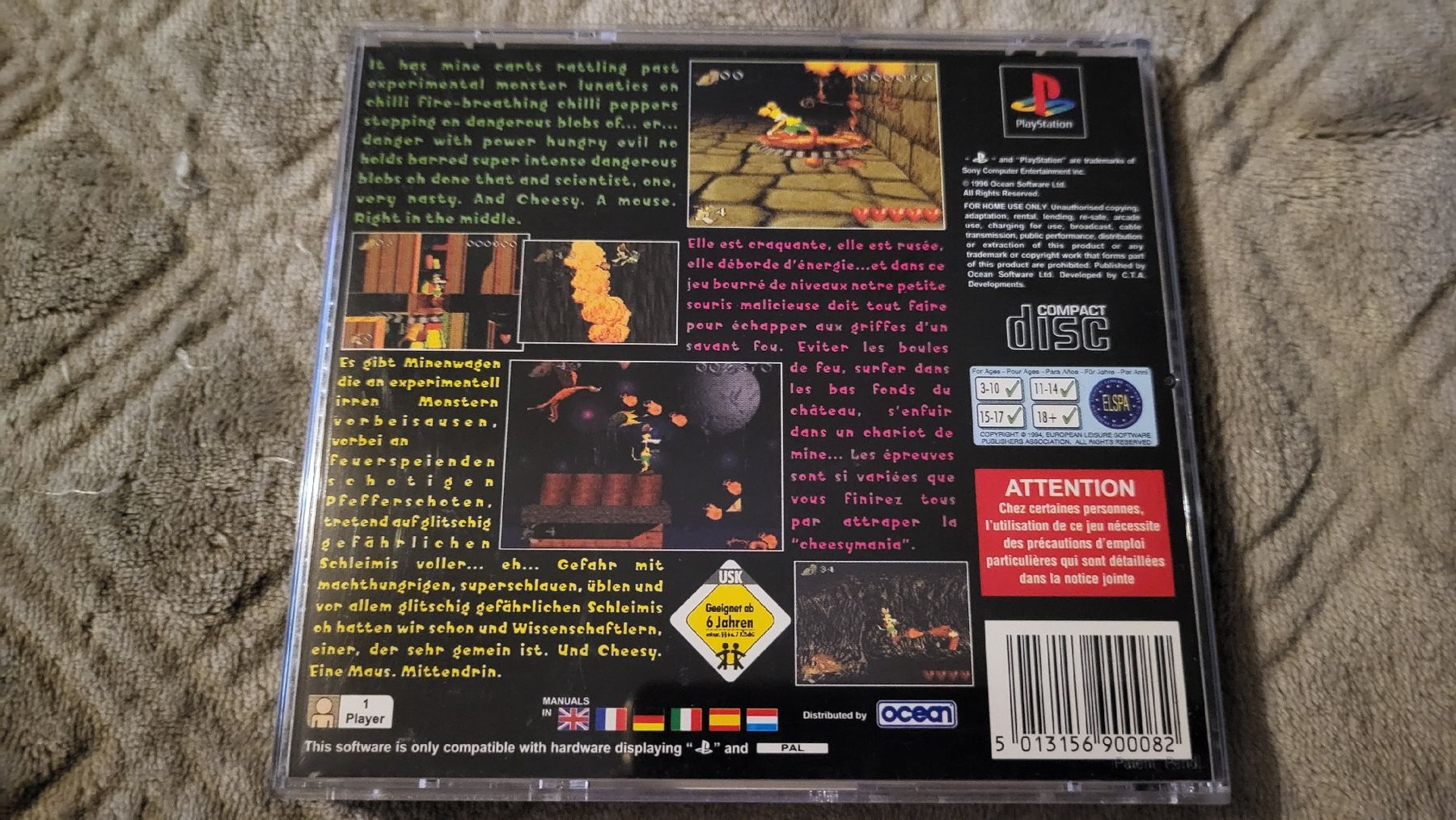 Giochi: Cheesy / Playstation 1 Spiel. Kompl.Top ! – Nuovo (secondo la descrizione) da Biel/Bienne venduto da Retrohr 2
