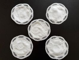 5x Untersetzer, Spitze, Vintage, Ostern, Hoch...