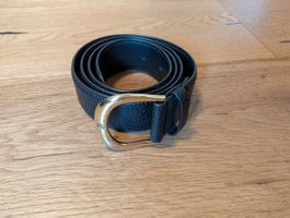 Schwarzer Ledergürtel Lauren Ralph Lauren Grösse M 