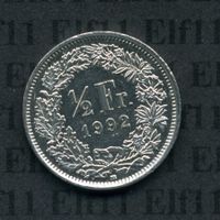CHF___0.50 1992 vz 50 Rappen