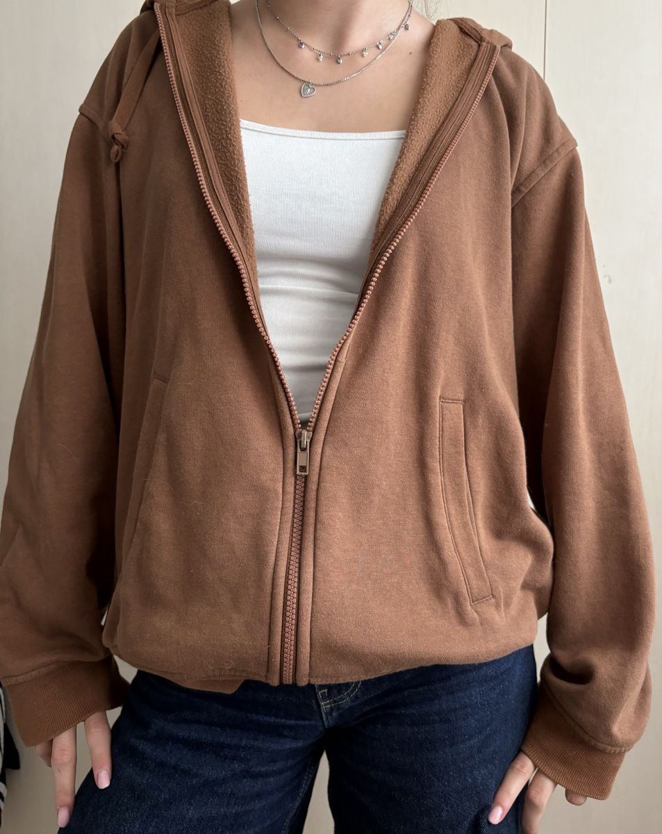 H&M Pullover & Sweatshirts: Brauner Zip up Hoodie – Gebraucht aus Seewen SZ von sch_v2sl 1