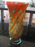ANTIKE UM 1960 MURANOGLAS VASE