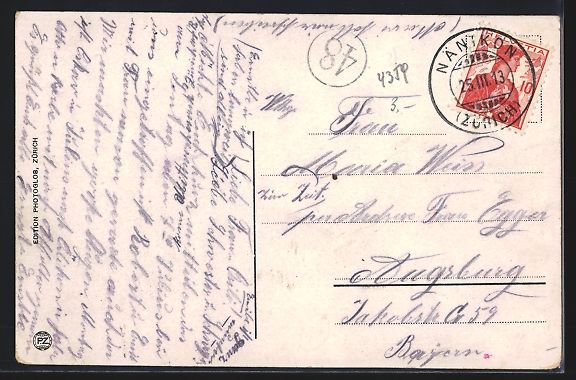 Cartoline postali: Zürich, Drahtseilbahn zum Polytechnikum – Usato da Berlin venduto da bartko-reher 1