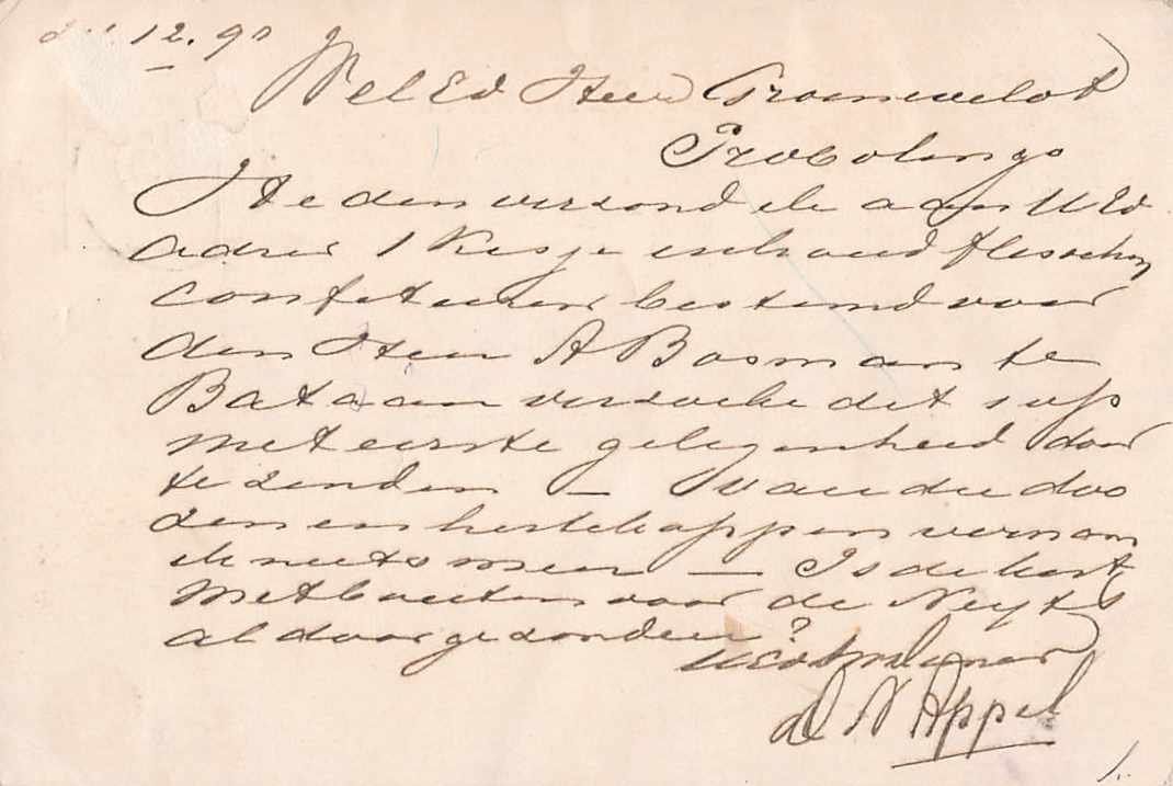 Tutti i francobolli: Interessanter Beleg NED. INDIEN 1890 – Usato da Winterthur venduto da SchatzchischtliWinti 1