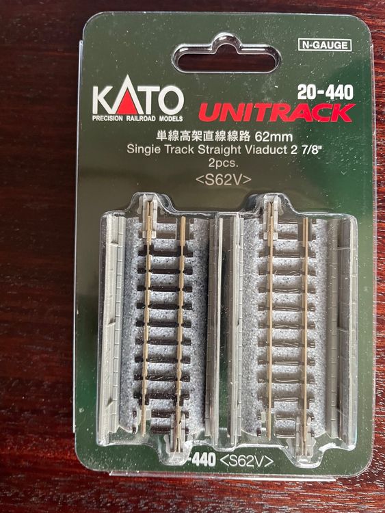 Kato Unitrack Brücke Für Spur N – Eingleisig, 15 Grad Kurve