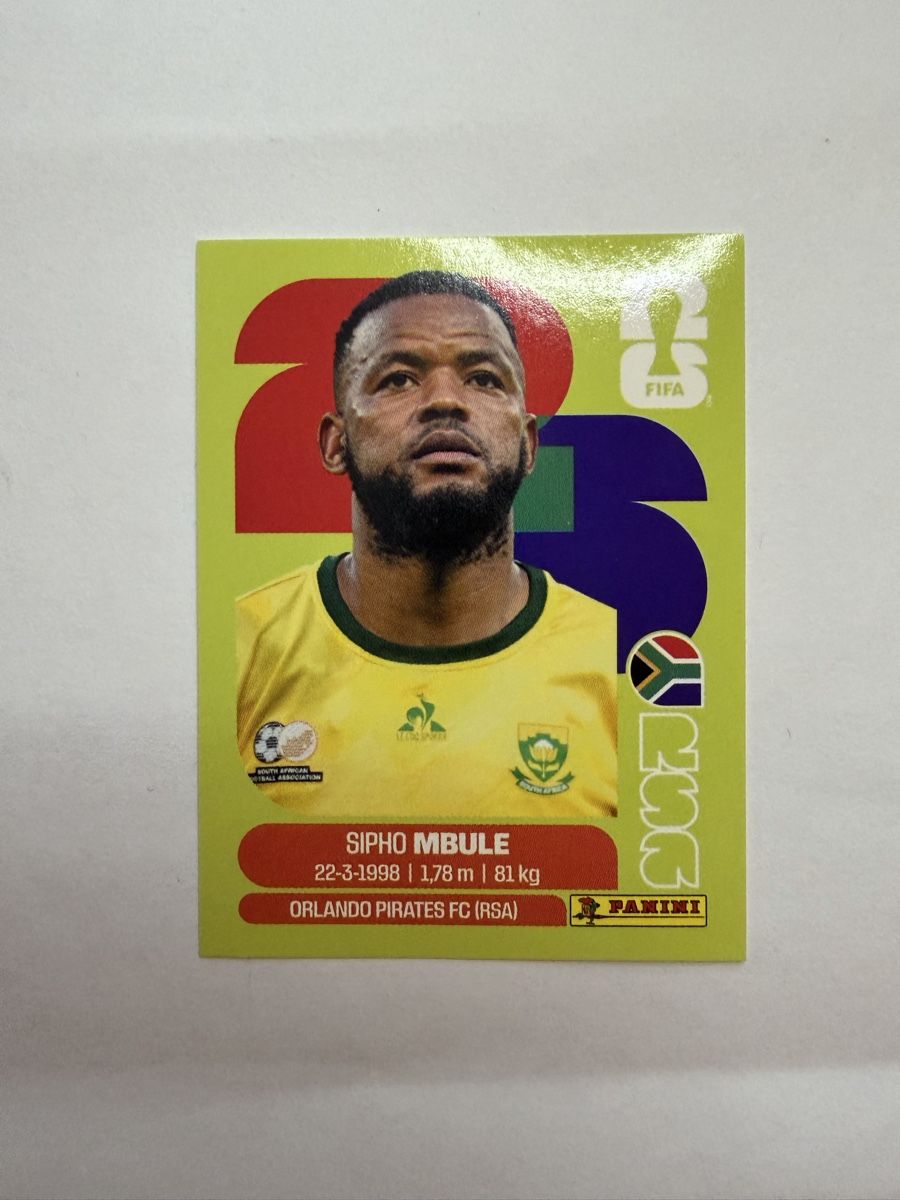 Panini Carte collezionabili: Panini 2026 Sipho Mbule RSA16  – Nuovo (secondo la descrizione) da Benglen venduto da Belen.abr