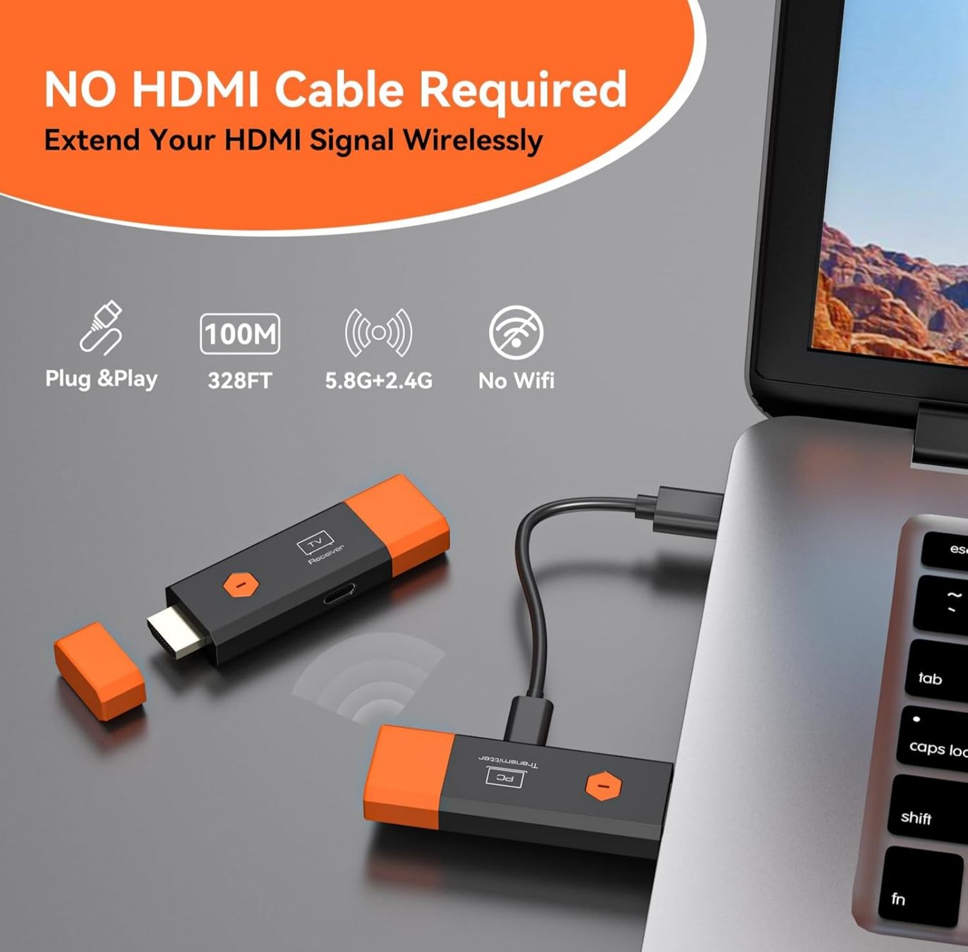Adapter: Wireless HDMI Sender & Empfänger 4K120Hz – 4K Decoding, – Neu und originalverpackt aus Winterthur von Pcline1 1