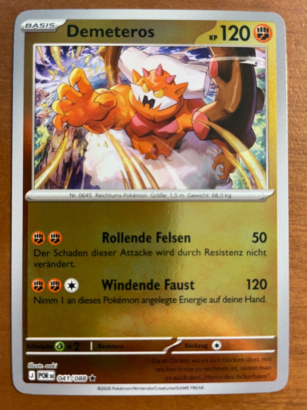 Pokémon Carte collezionabili: Pokemon Demeteros Reverse (Versand gratis) – Nuovo (secondo la descrizione) da Chur venduto da Angerson