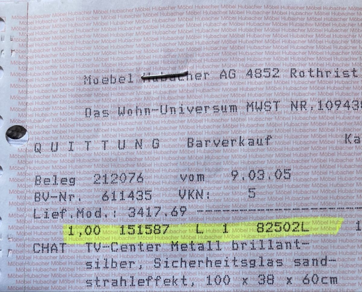 Tische: TV Tisch Salontisch Glas Rad – Gebraucht aus Aarwangen von to-hirschi 3