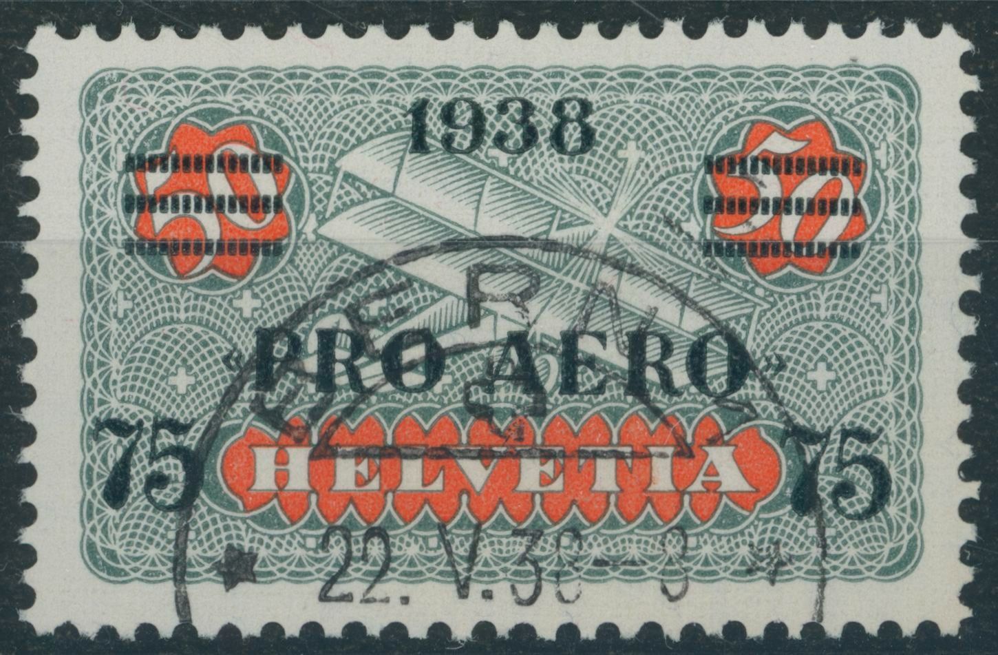 Alle Briefmarken: 1938 - Flugpost - Pro Aero - Ersttag Stempel ET – Gebraucht aus Schindellegi von leecollect