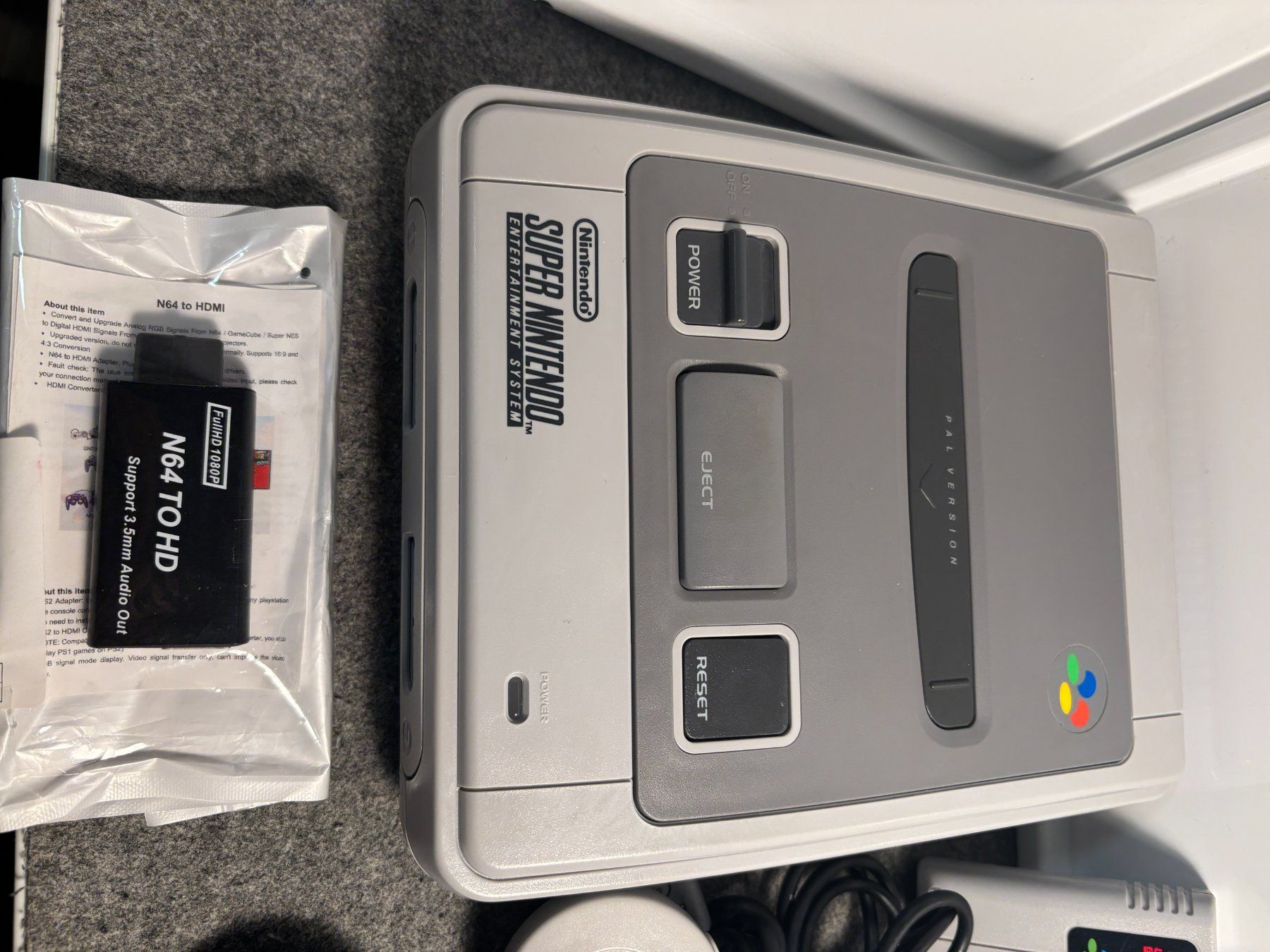 Nintendo Console: SNES Super Nintendo + Super Mario Kart + 2 Controller Set – Usato da Mollis venduto da GamingCorner 1