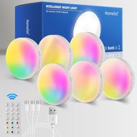 6 Stück RGB Nachtlicht mit Bewegungsmelder