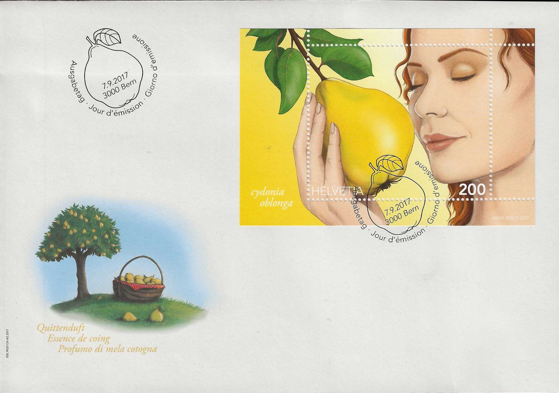 Alle Briefmarken: F1646 - FDC Coing parfumé – Gebraucht aus Trélex von Phil_Albert