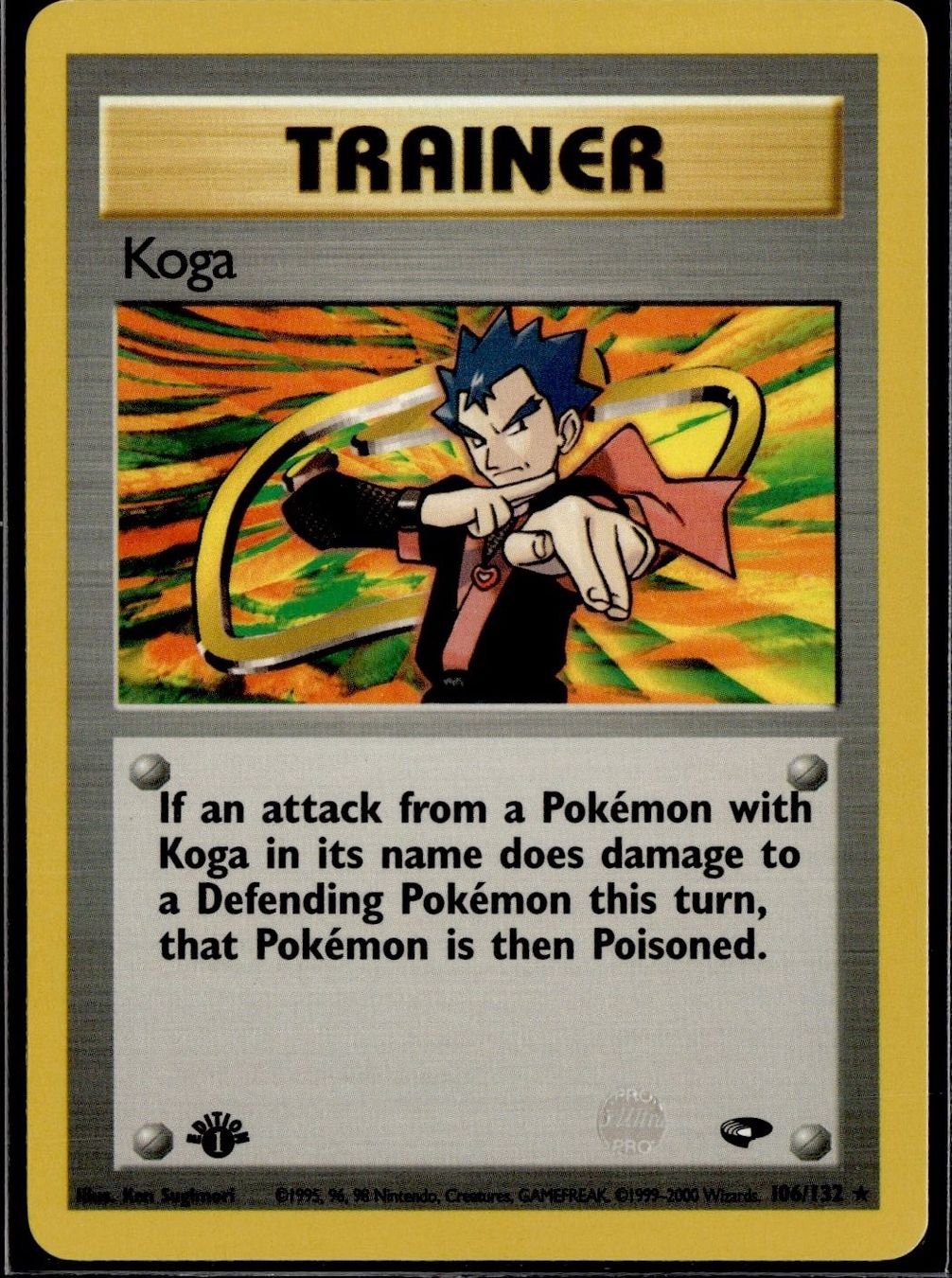 Pokémon Carte collezionabili: Koga 106/132 1st Edition Gym Challenge – Usato da Zürich venduto da pokemon_cards