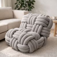 Pouf / Fauteuil XXL Tressé Design – Inspiré Knitty – Assise