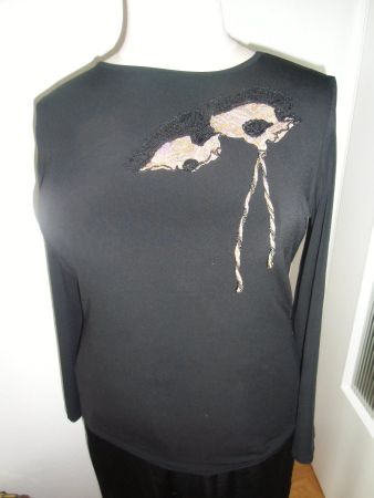 T-shirt noir T. 42