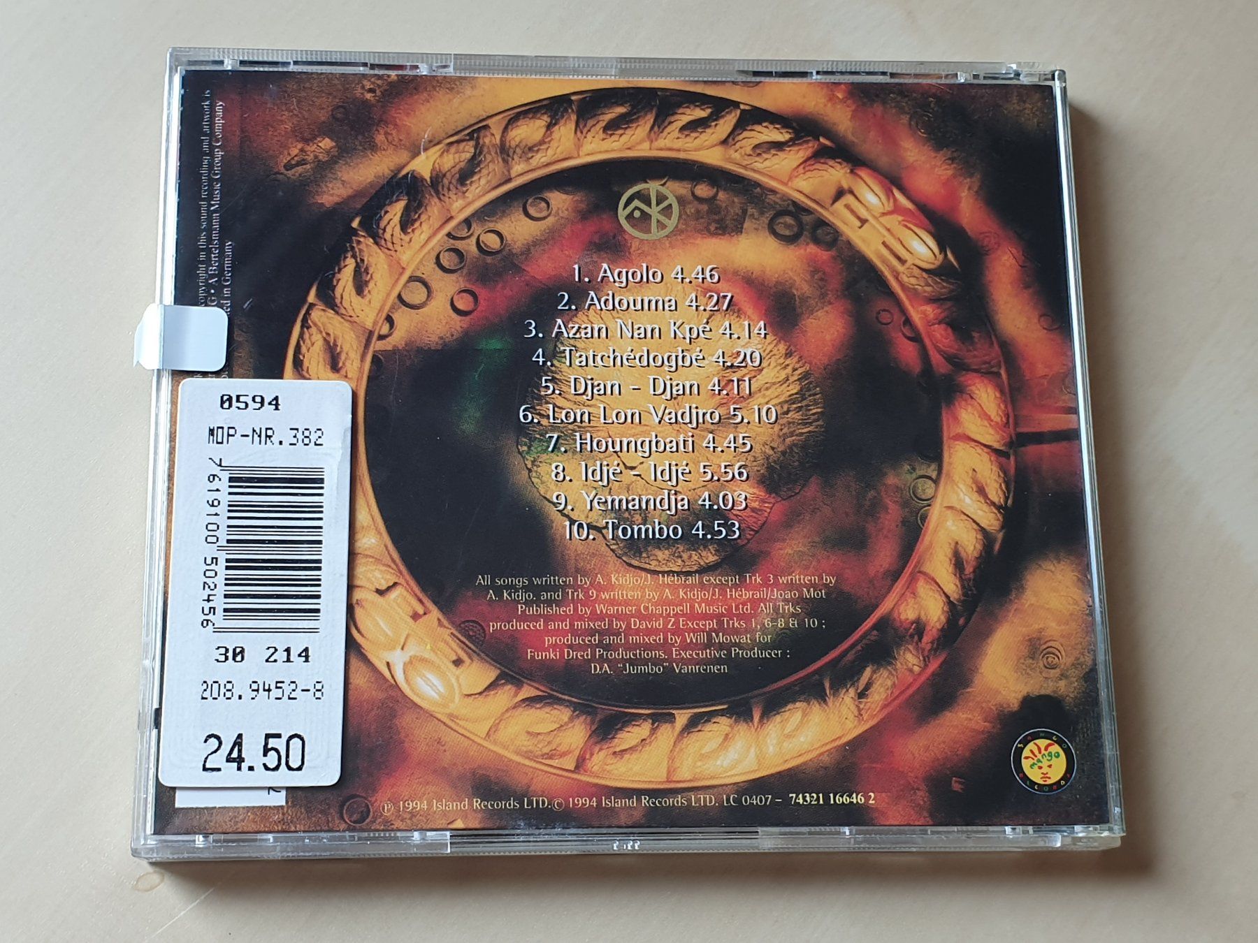 CD: Angelique Kidjo – Usato da Stansstad venduto da collectorsshop 1