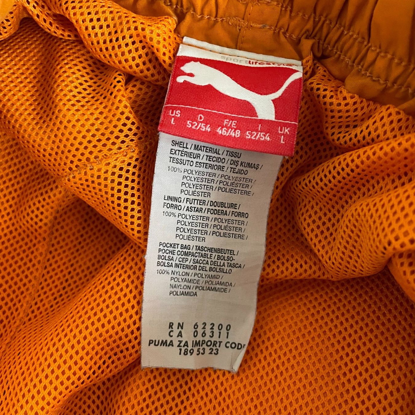 Puma Pantaloni: Puma - Shorts (Orange) – Nuovo (secondo la descrizione) da Chiasso venduto da Er_Mon 3