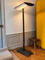 Design Stehlampe schwarz Metall - stabiler Fuss