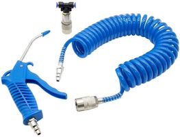 Luftblaspistole mit 5m Spiralschlauch /geeignet für Airbrush