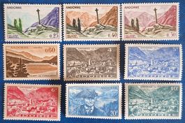 Andorre: Lot de timbres anciens neufs **
