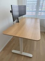 IKEA Bekant Stehtisch elektrisch höhenverstellbar (Eiche)