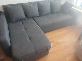 Ecksofa mit Schlaffunktion und Bettkasten gebraucht