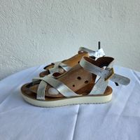 Silberne Inuovo Ledersandalen, Gr. 38/39 – leicht & bequem