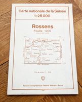 Landeskarte der Schweiz Rossens - Blatt 1205 - 1:25 000