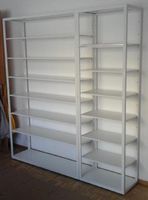 Große weiße Metall Bücherregal IKEA