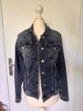 Bequeme Tommy Hilfiger Jeans Jacke Vivianne Gr. XS grau