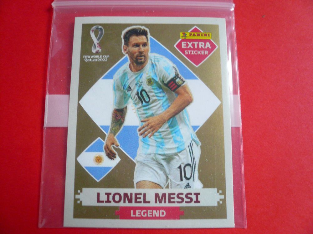 Lionel Messi EXTRA Sticker GOLD, Panini Qatar WM 2022 | Kaufen auf Ricardo